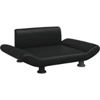 The Living Store Living Store hondenbed, zwart, 70x45x28 cm, kunstleer