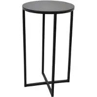 Loft42 Beau bijzettafel - Rond - Zwart - Metaal - dia 35cm.
