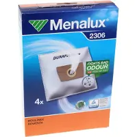 Menalux - Stofzuigerzakken, geschikt voor Rowenta - Type 2306 - 4 stuks - Artikelnummer ZR0015 - EAN 9001967604