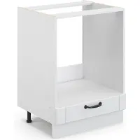 Vicco Fame-Line Ovenombouwkast – 60 cm, WB Antraciet Wit Landhuis