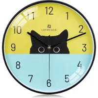 Stellar Kattenwandklok - Wandklok - Niet Tikkend - 30 cm - Analoog - Rond