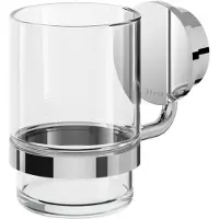 Geesa Glashouder met Glas Opal Chroom