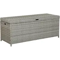 Beliani MODENA - Kussenbox - Grijs - PE rotan