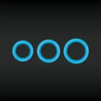 Firefly - Halo - Cockring - Glow-in-the Dark Blauw 60 mm