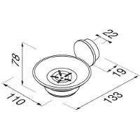 Geesa Zeephouder Opal Goud geborsteld