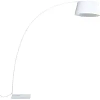 Beliani BENUE - Staande lamp - Wit - Metaal