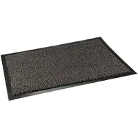 Merkloos Buemag Deurmat binnen - zwart - 60 x 40 cm - anti slip - droogloopmat - Deurmatten