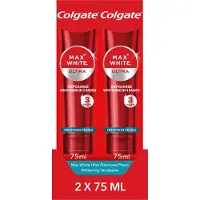 Colgate Max White Ultra Freshness Pearls Whitening Tandpasta - 2 x 75 ml - Voor Witte Tanden - Voordeelverpakking