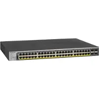 Netgear GS752TPP, beheerde Gigabit Ethernet switch (10/100/1000) met Power over Ethernet (PoE), grijs