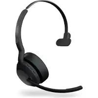Jabra Evolve2 55, mono Bluetooth headset, 4 microfoons UC-compatibel, actieve ruisonderdrukking (ANC), incl. Link 380 USB-C Bluetooth-adapter