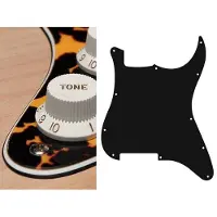 Boston ST-300-WCY pickguard, Stallion, no holes (only screw holes), 3 ply, wild cat yellow