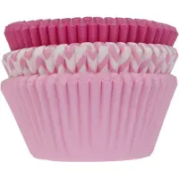 House of Marie Cupcake Vormpjes - Assorti Roze - pk/75 - Baking Cups voor Muffins en Cupcakes