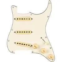 Fender 992236509 Pre-wired Strat Pickguard, Pure Vintage '59 SSS w/RWRP middle, 11 screw holes, parchment
