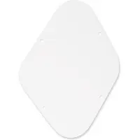Boston P-102-W back plate, potmeters cavity, 1 ply, LP-model, white