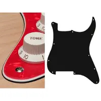Boston ST-300-PR pickguard, Stallion, no holes (only screw holes), 3 ply, pearl red