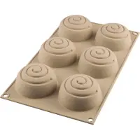 Silikomart 3Design Mini Girotondo bakvorm ø 6,8 cm silicone grijs