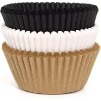 House of Marie Cupcake Vormpjes - Assorti Naturel - pk/75 - Baking Cups voor Muffins en Cupcakes