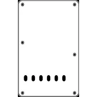 Boston BPL313-W back plate, string spacing 11,2mm, 3 ply, standard Stallion, 86x138mm, lefthanded, white