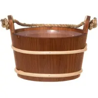 Rento 4Living sauna-emmer met touwgreep - Elzenhout