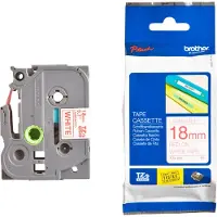 Brother TZe-242 Tape Rood op wit (18 mm)