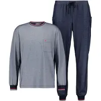 Hajo Marine blauwe heren pyjama | Maat 56