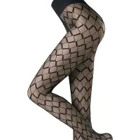 Oroblu 20 den panty graphic vector maat S military 7