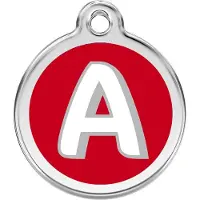 Red Dingo Hondenpenning 30 mm letter A