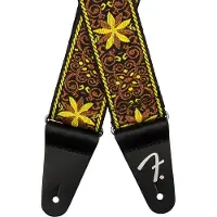 Fender 990638037 2 gitaarband, Pasadena geweven, gele muur bloem