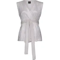 Pastunette Wit lounge vest fleece | Maat L