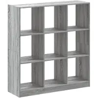 vidaXL Boekenkast 102x32x108 cm bewerkt hout grijs sonoma eikenkleurig