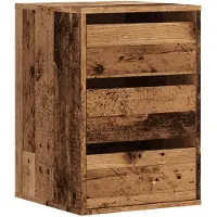 vidaXL Ladekast 40x41x58 cm bewerkt hout oud houtkleurig