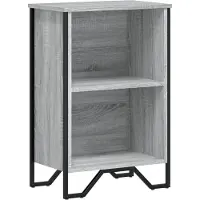 vidaXL Boekenkast 50x31x74,5 cm bewerkt hout grijs sonoma eikenkleur