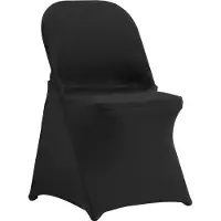 Vevor Stretch Spandex stoelhoezen voor klapstoelen, universele pasvorm, afneembare en wasbare hoezen, voor bruiloften en feestdagen (100 stuks, zwart)