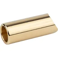 The Rock Slide TRS-DA gepolijste messing Dylan Adams signature slide maatXS/S, met dubbele uitsnijding