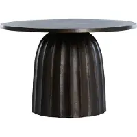 Light & Living Ronde Bijzettafel Veglia - 60cm - Donkerbruin
