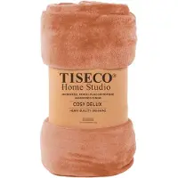 Tiseco Home Studio - Deken COSY DELUX - microflannel - 280 g/m² - 130x160 cm - Clay