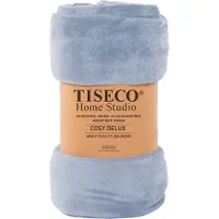 Tiseco Home Studio - Deken COSY DELUX - microflannel - 280 g/m² - 240x220 cm - Nova blue