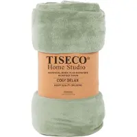 Tiseco Home Studio - Deken COSY DELUX - microflannel - 280 g/m² - 130x160 cm - Sea green
