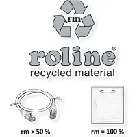 Roline RM UTP DataCenter Patchkabel Cat.6A (Klasse EA), extra dun, wit, 3 m