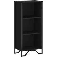 vidaXL Boekenkast 50x31x106 cm bewerkt hout zwart
