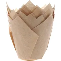 House of Marie muffin tulip cups 36 stuks - kraft