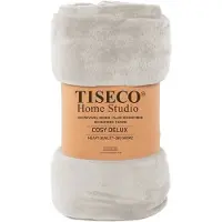 Tiseco Home Studio - Deken COSY DELUX - microflannel - 280 g/m² - 240x220 cm - Silver grey