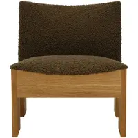 New Works Tenon Lounge Stoel Natural Oak w. Mocha