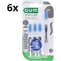 Gum Trav-ler Ragers 2.6 mm Zwart - 6 x 4 stuks - Voordeelverpakking