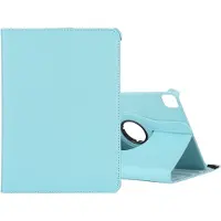 Rico Vitello Hoesje Geschikt voor Apple iPad pro 12.9 inch (2020) 360° Draaibare Wallet case /flipcase stand/ hardcover achterzijde/ kleur Lichtblauw