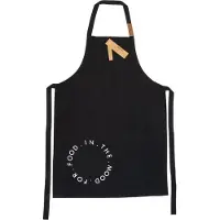 Senza - Schort 'Mood for Food' (Zwart)