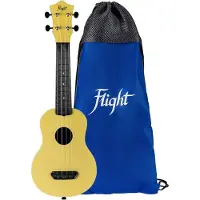 Flight Ultra Travel Series UTS-35 Sand kunststof sopraan ukelele met hoes