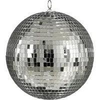 House of Seasons Kerstbal d25cm spiegel zilver