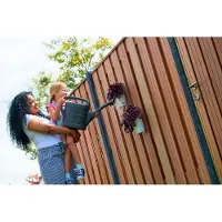 Intergard Hout beton schutting hardhout/antraciet I 200x190cm (per set)