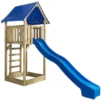 Intergard Houten speeltoestel speeltoren Suzy met glijbaan 121x350x297cm